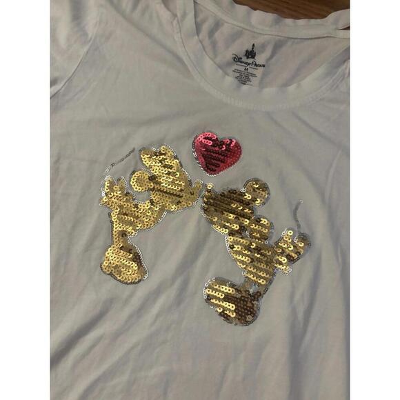 Disney Mickey & Minnie Mouse Bling Top Size Medium - Picture 2 of 6